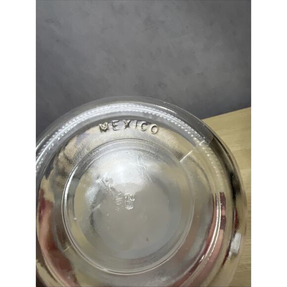 Libbey Snowman Glass Candy/Sugar/Flour Jar Lidded Holiday Christmas Container - Picture 7 of 7